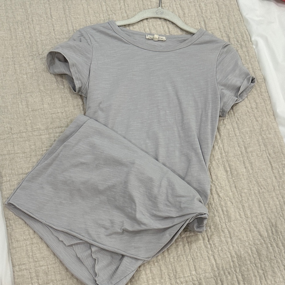 Wasabi Mint Light Gray Casual Dress